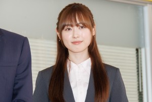 特集ドラマ『正直不動産スペシャル』・ドラマ『正直不動産2』取材会に出席した福原遥