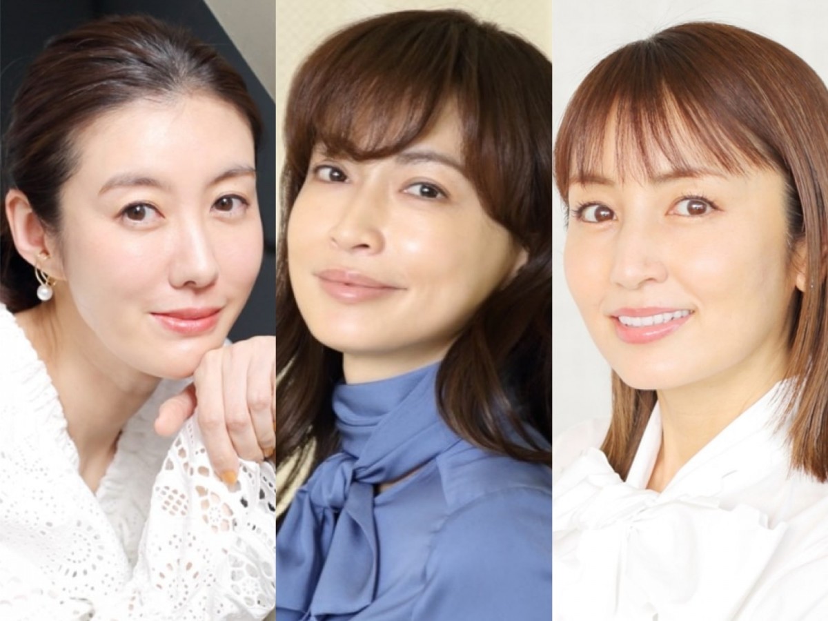 (左から)ともさかりえ、長谷川京子、矢田亜希子