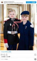 モナコ公国、キュートな双子のジャック公子とガブリエラ公女が９歳に　※「Palais Princier de Monaco」インスタグラム