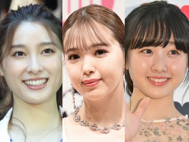 (左から)土屋太鳳、藤田ニコル、本田望結