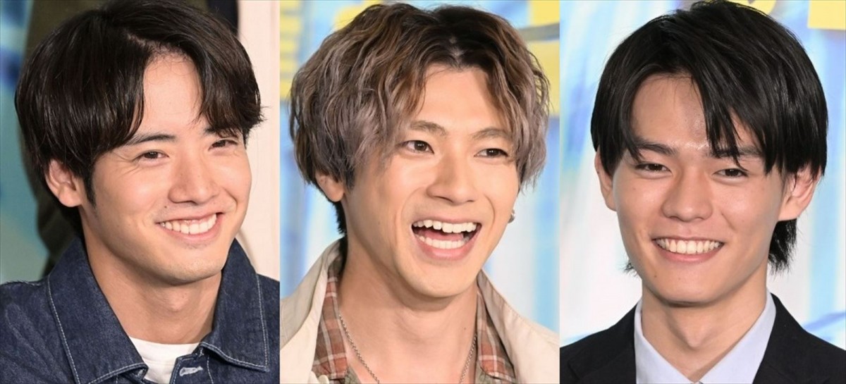 (左から)赤楚衛二、山田裕貴、日向亘