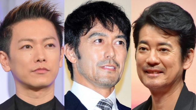 (左から)佐藤健、阿部寛、唐沢寿明