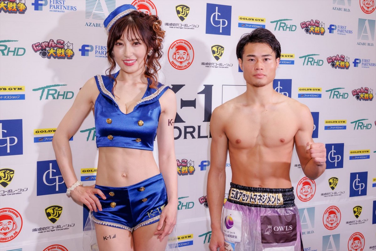 熊田曜子、2年ぶり2度目の『K-1』SPラウンドガール「よりK-1愛が深くなった」