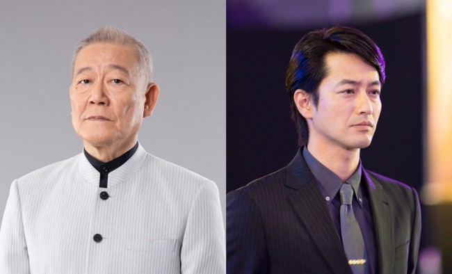 金曜ドラマ『トリリオンゲーム』に出演する(左から)國村隼、竹財輝之助