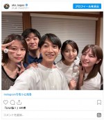 2016年入社同期の上中勇樹、鈴木唯、堤礼実、藤井弘輝と再会！　※「永尾亜子」インスタグラム