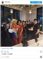 森泉、友人らとのハロウィンパーティーでセーラームーンコスプレを披露 ※「森泉」インスタグラム