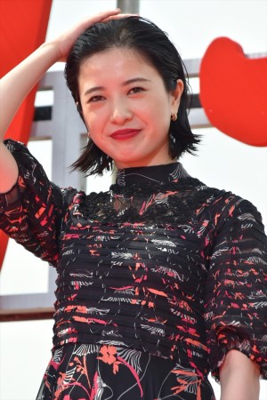 吉高由里子、映画『ユリゴコロ』完成披露試写会＆レッドカーペットイベント（2017年）にて