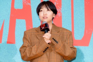  安藤サクラ、映画『BAD LANDS バッド・ランズ』完成披露試写会に登場