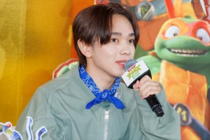 世琉弥、映画『ミュータント・タートルズ：ミュータント・パニック！』日本語吹替版完成報告会見に登場