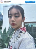 浴衣姿の貴島明日香　※「貴島明日香」インスタグラム