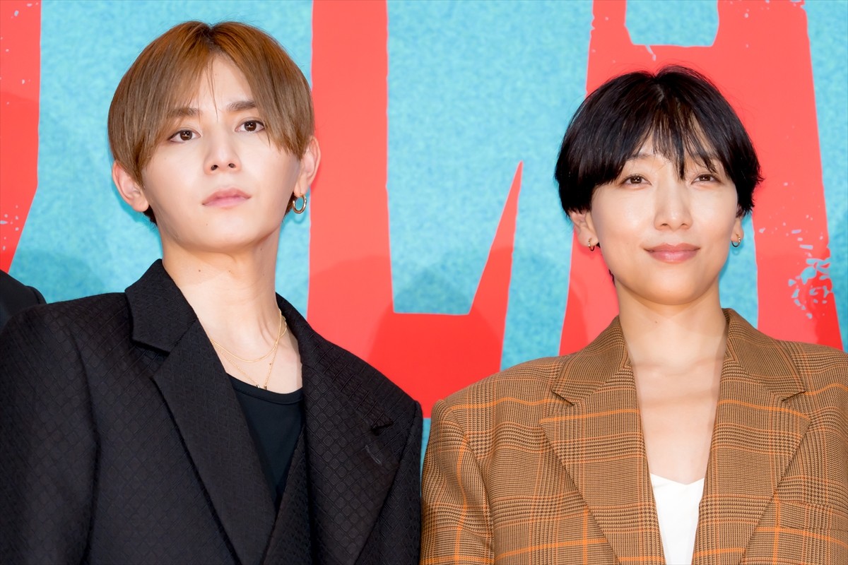 安藤サクラ&山田涼介、映画『BAD LANDS バッド・ランズ』完成披露試写会に登場