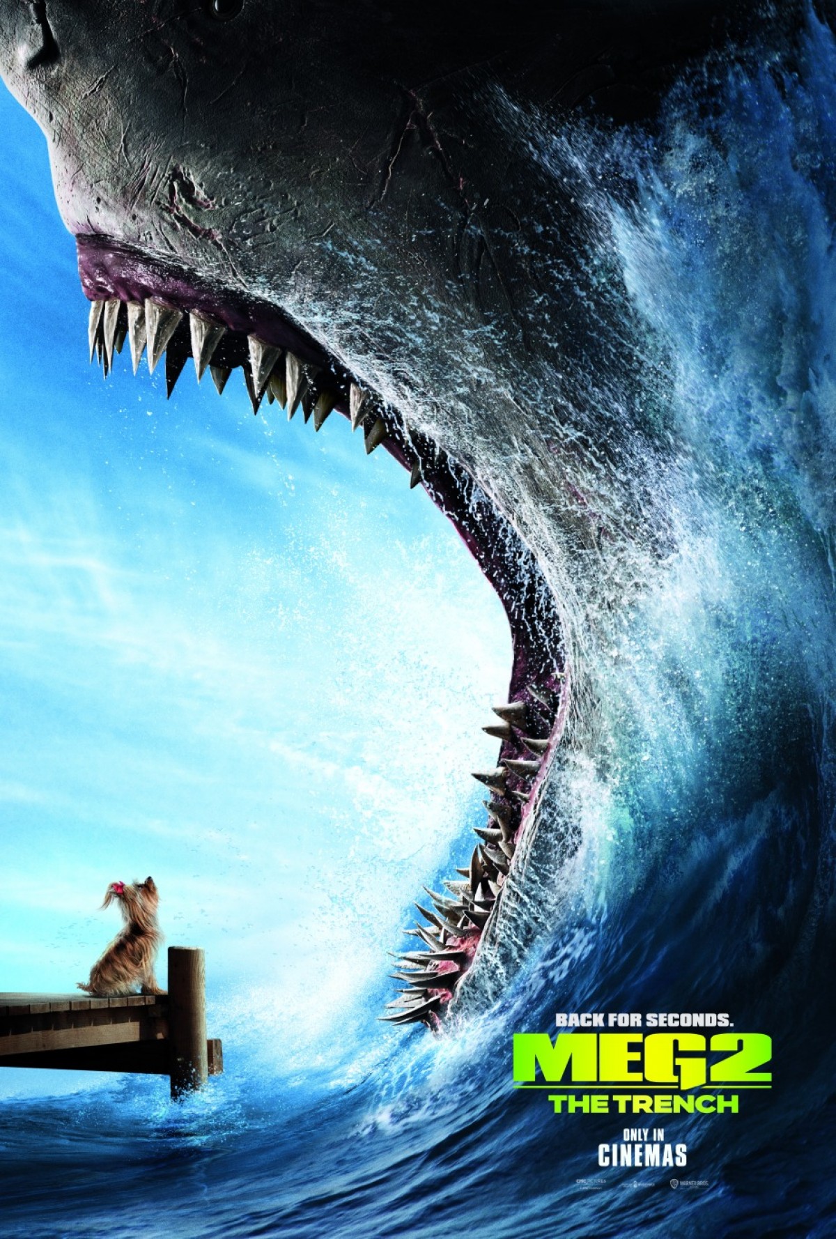 『ＭＥＧ ザ・モンスターズ』前作で生き残ったラッキー犬“ピピン”が再登場　新巨大生物と対峙も