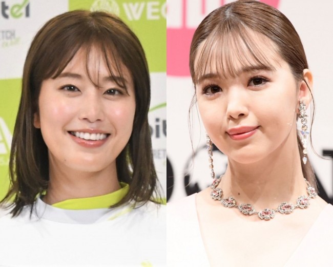 （左から）稲村亜美、藤田ニコル