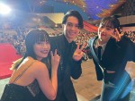「第28回釜山国際映画祭」に登場した（左から）広瀬すず、松村北斗（SixTONES）、アイナ・ジ・エンド