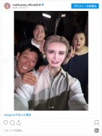 Matt、親子3人で共演したTV番組からオフショット公開　※「Matt」インスタグラム