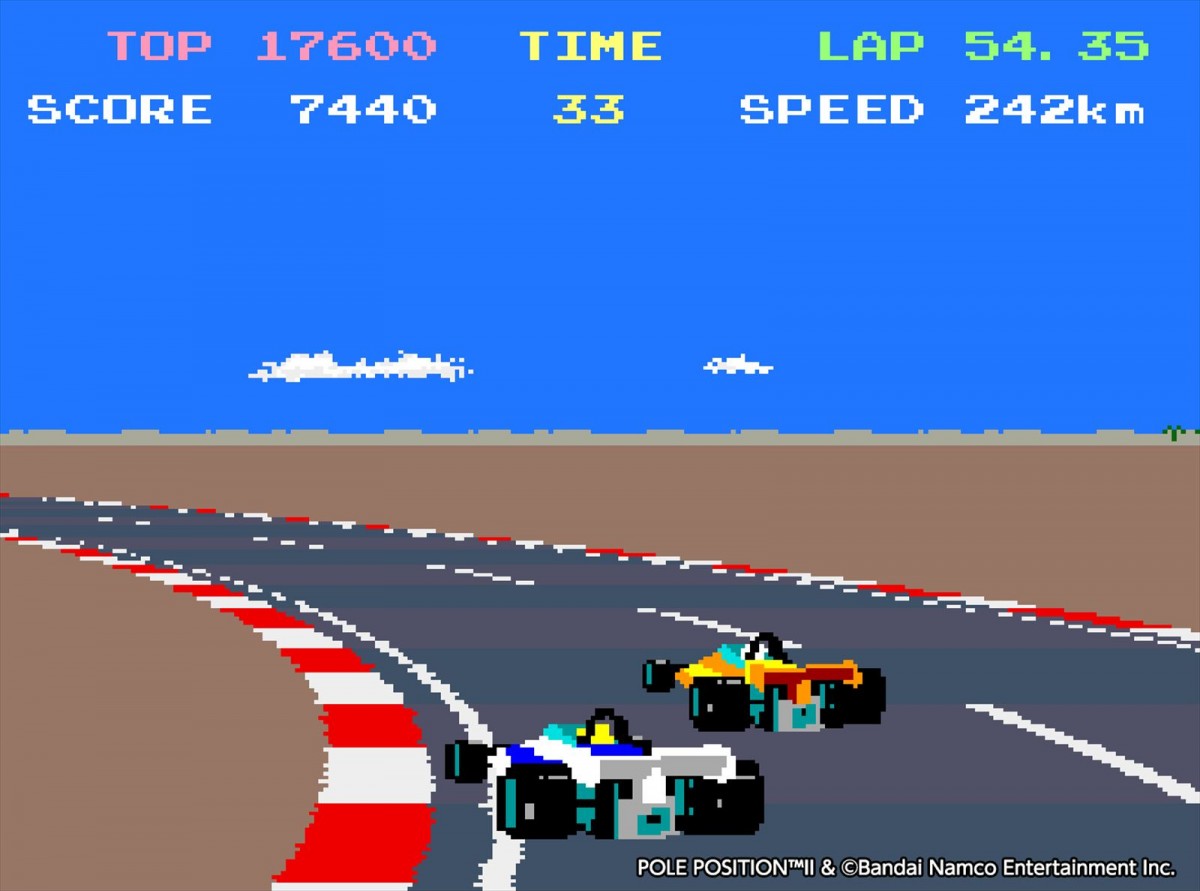 Switch／PS4『アーケードアーカイブス ポールポジションII』12月7日に配信　好タイムを目指して競うレースゲーム