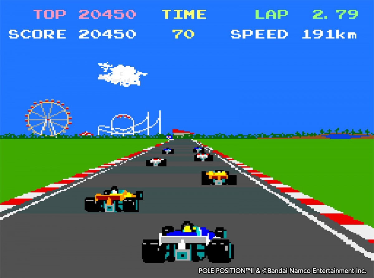 Switch／PS4『アーケードアーカイブス ポールポジションII』12月7日に配信　好タイムを目指して競うレースゲーム