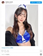 K-1ラウンドガールとしても活動中のまえだまはる　※「まえだまはる」インスタグラム
