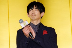 永山瑛太、映画『身代わり忠臣蔵』完成披露舞台挨拶に登場