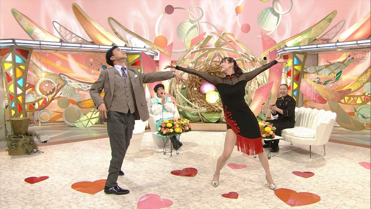 浜崎あゆみ、EXILEと共演のダンサー妻が料理人夫に求愛ダンスで熱烈アプローチ！　今週の『新婚さん』