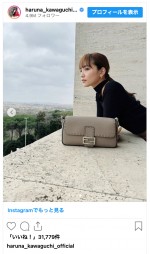 川口春奈、FENDIの2024-25年秋冬ウィメンズコレクションのショーに出席　※「川口春奈」インスタグラム