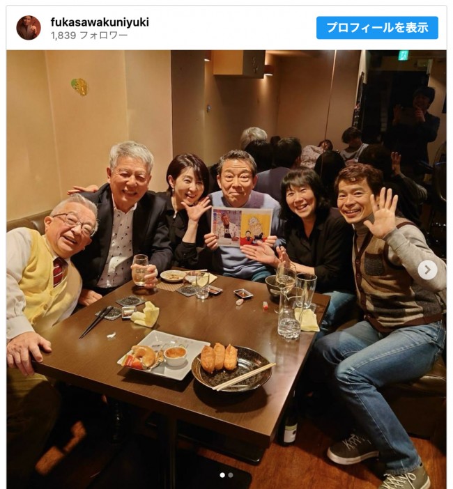 笑福亭笑瓶さんを偲んで集まった『噂の！東京マガジン』メンバー　※「深沢邦之」インスタグラム