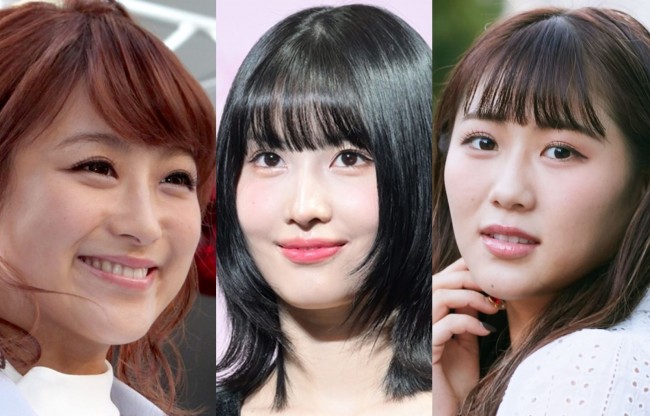 （左から）鈴木奈々、MOMO、西野未姫