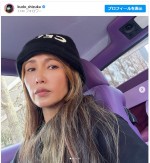 工藤静香、愛車の中でのセルフィー ※「工藤静香」インスタグラム