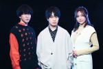 （左から）梶田大嗣、小林裕介、矢野優美華