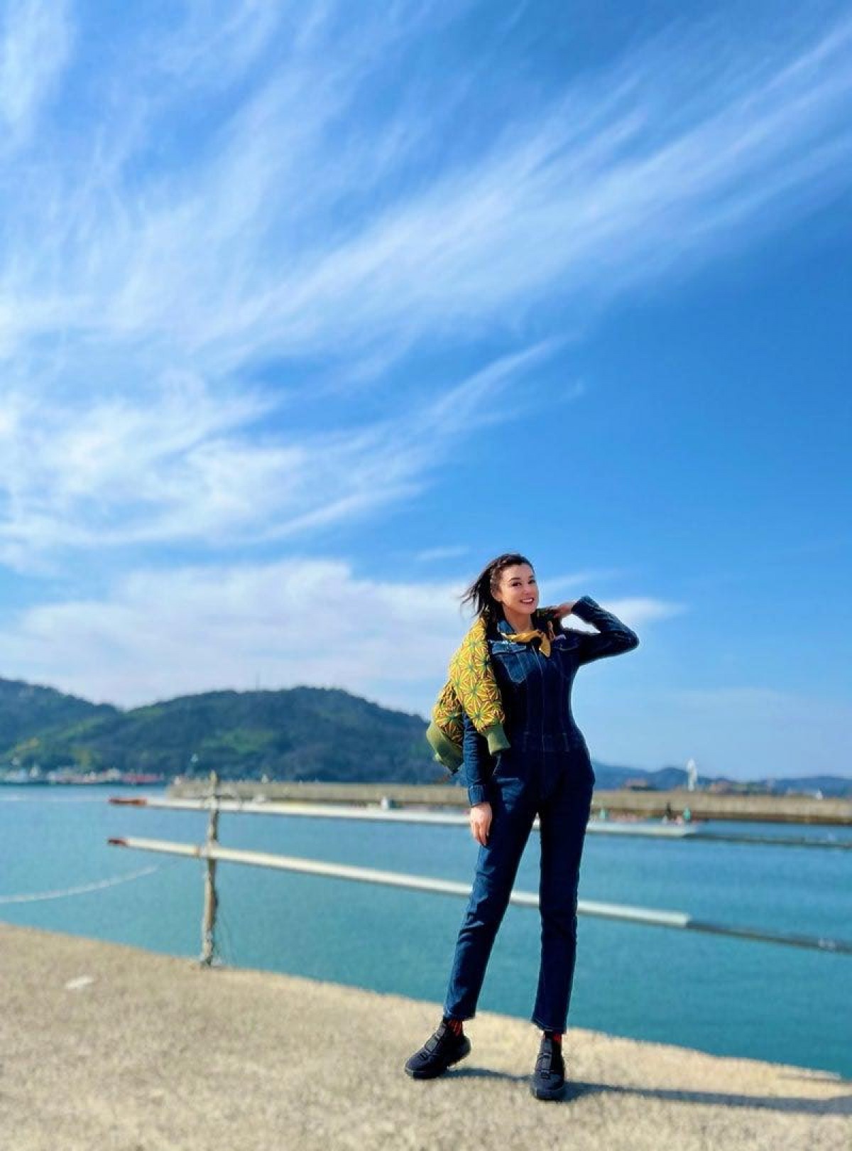ロケオフショットを披露した藤原紀香　※「藤原紀香」オフィシャルブログ