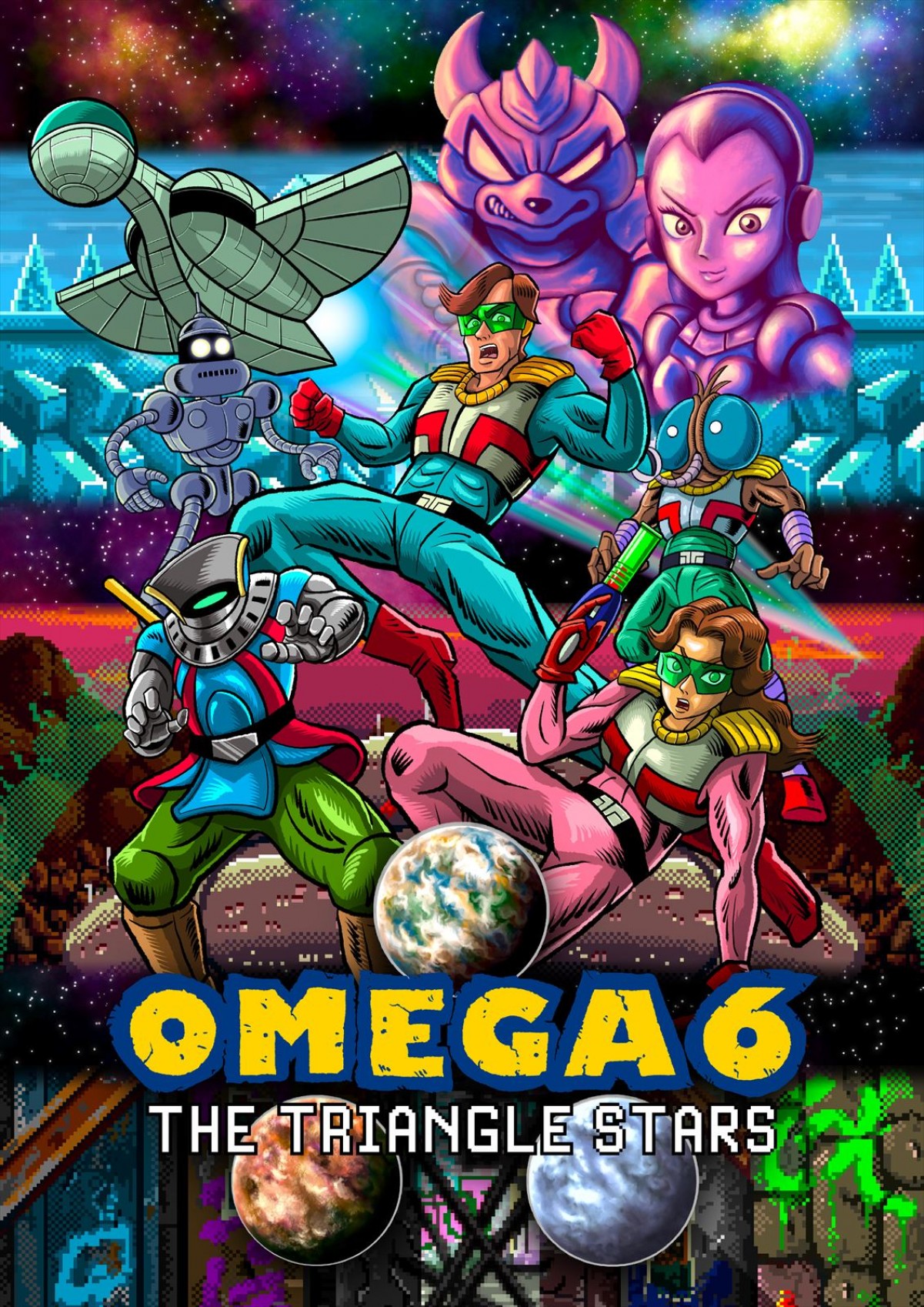 シティコネクション『OMEGA 6 THE TRIANGLE STARS』、7月25日発売　今村孝矢氏が原作を手掛ける16bit風アドベンチャー