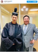 （左から）はんにゃ.・金田哲、ドランクドラゴン・塚地武雅 ※「金田哲（はんにゃ.）」インスタグラム