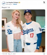 【写真】大谷翔平、超絶スタイルの金髪美女アスリートと2ショット「193cmは高すぎる」