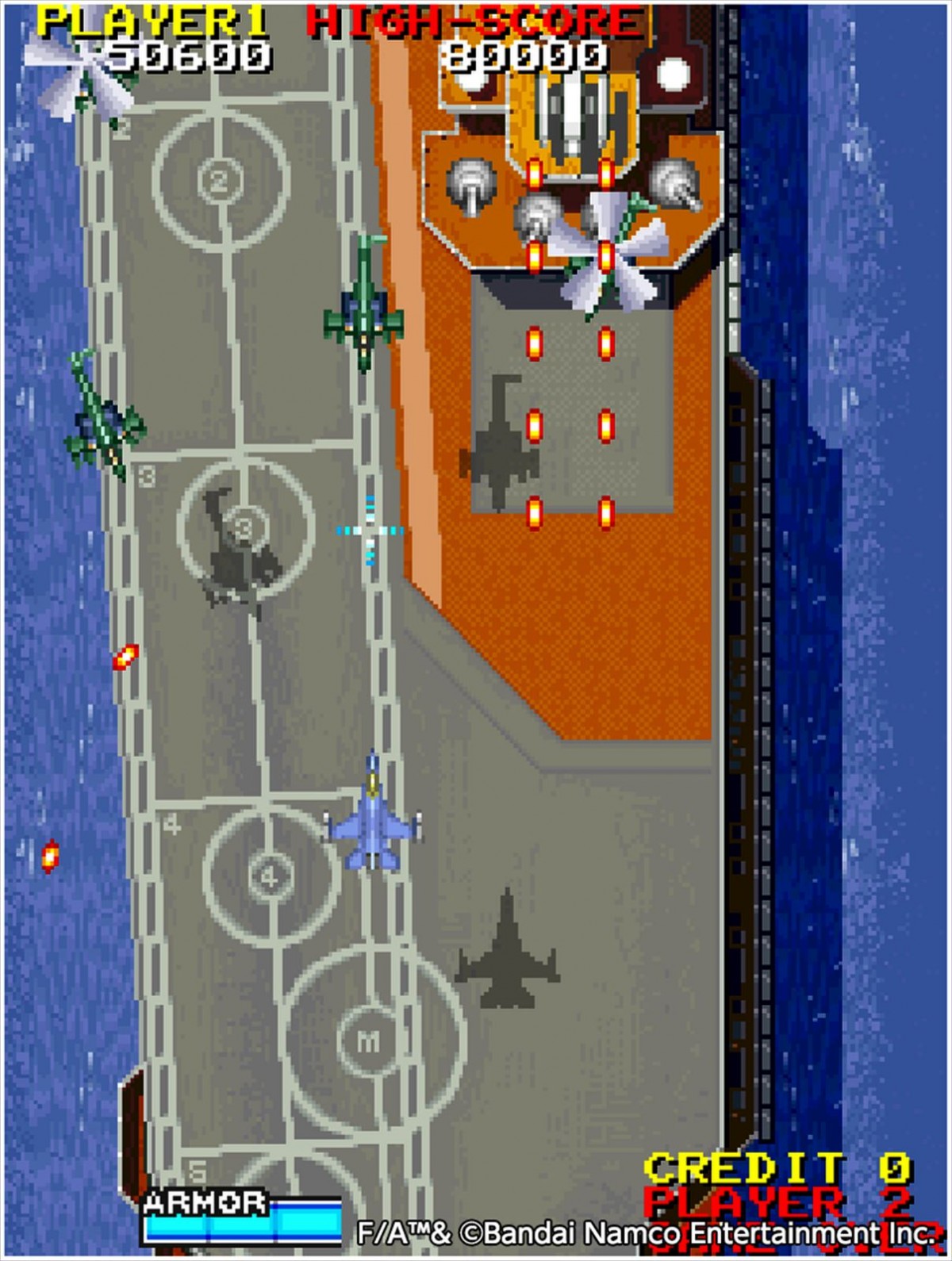Switch／PS4『アーケードアーカイブス F/A』本日配信開始　戦闘機で戦うナムコの縦スクロールSTG