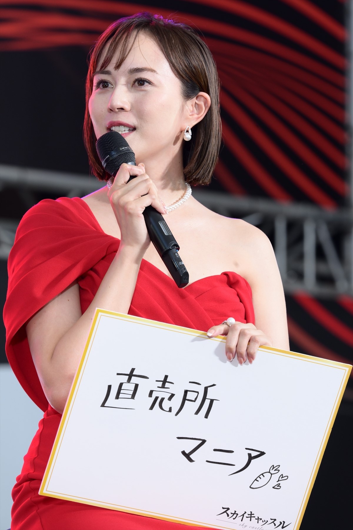松下奈緒、木村文乃ら『スカイキャッスル』セレブ妻キャストが深紅のドレスで集結