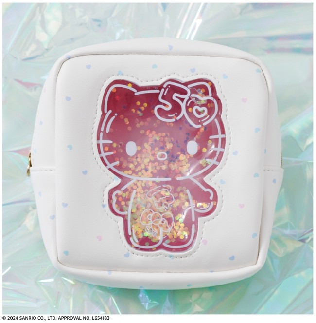 ハローキティ“50周年記念ポーチ付きブック”登場へ！　ラメやモチーフがゆらゆら漂う仕様