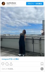 白河れい、抜群スタイルでかわいいコーデを披露　※「白河れい」インスタグラム