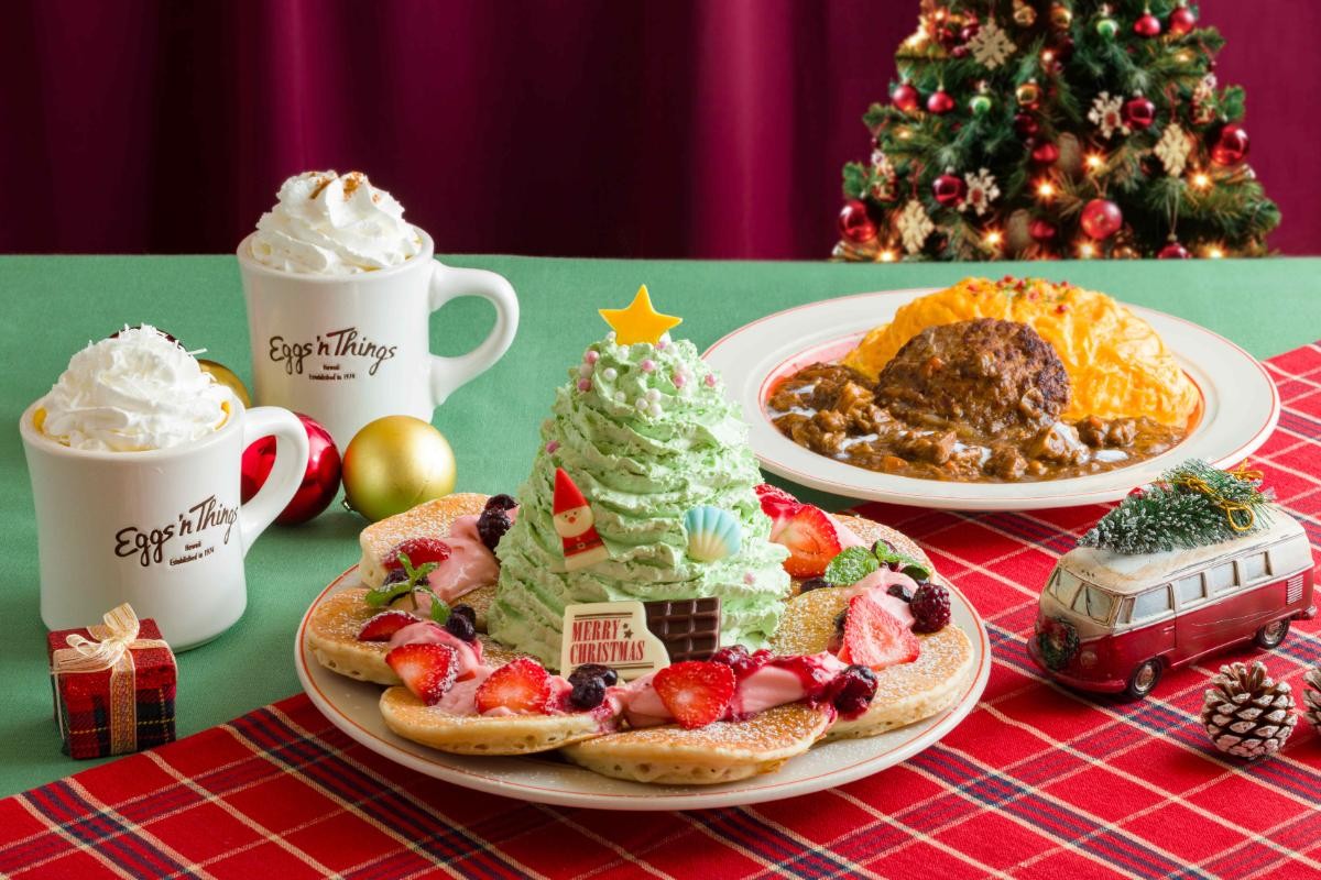 20241124「Eggs ’n Things」クリスマス限定パンケーキ