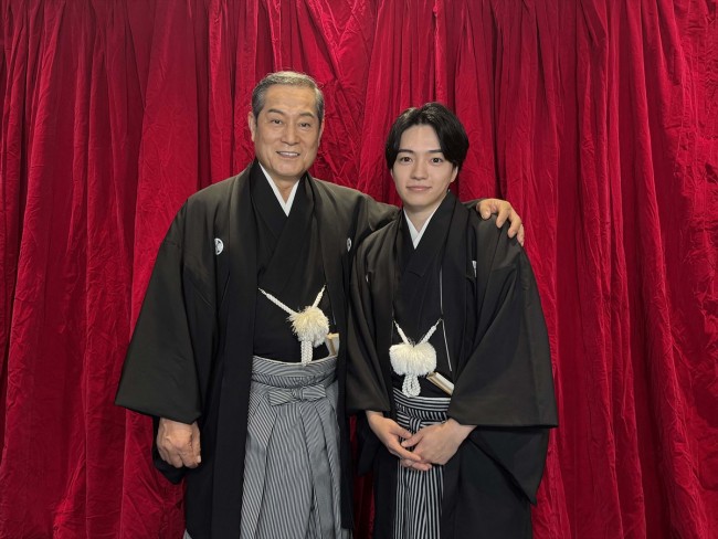 ドラマ『新・暴れん坊将軍』に出演する(左から)松平健、なにわ男子・西畑大吾