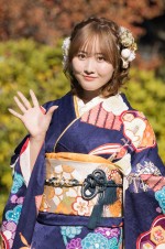 本田望結、「オスカープロモーション2025年新春晴れ着撮影会」にて
