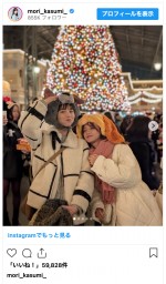 （写真左から）井桁弘恵、森香澄　※「森香澄」インスタグラム