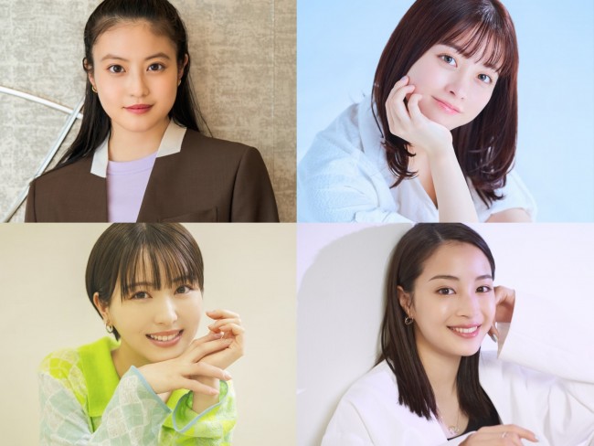 （上段左から時計回りに）今田美桜、橋本環奈、広瀬すず、浜辺美波