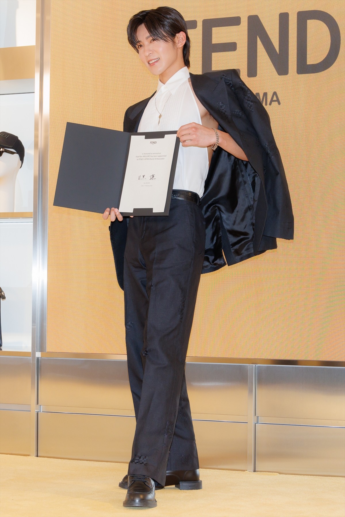 目黒蓮、“日本人男性初”FENDI ジャパンブランドアンバサダーに就任「鳥肌が立ちました」