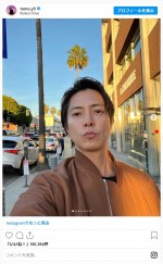 山下智久、無精ひげもかっこよすぎる　※「山下智久」インスタグラム