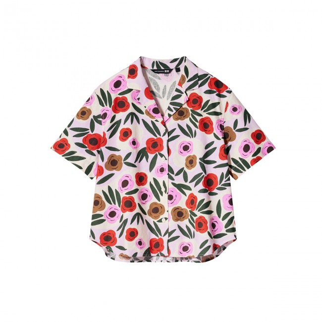 ユニクロ×マリメッコ ダウン ロッキ柄160サイズ ハート柄140 ロッキ 白い 