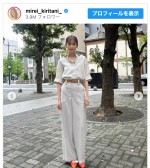 桐谷美玲、涼しげな夏仕様の衣装を公開　※「桐谷美玲」インスタグラム