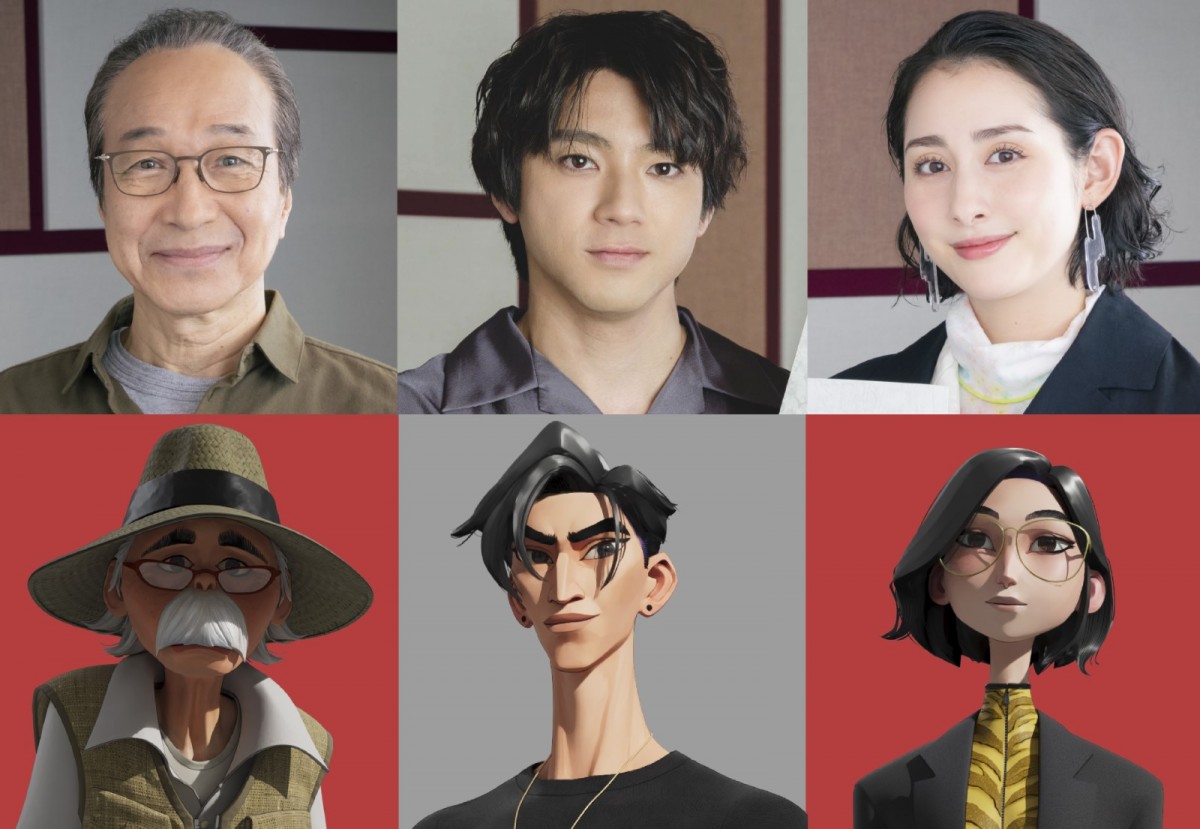 Netflix映画『ULTRAMAN:RISING』で声優を務める(左から)小日向文世、山田裕貴、早見あかり