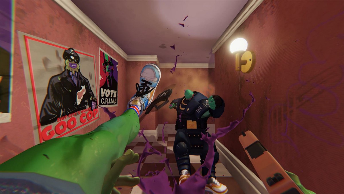 蹴りと銃で道を拓く爽快ハイスピードFPS『Anger Foot』、PC（Steam）版がリリース開始