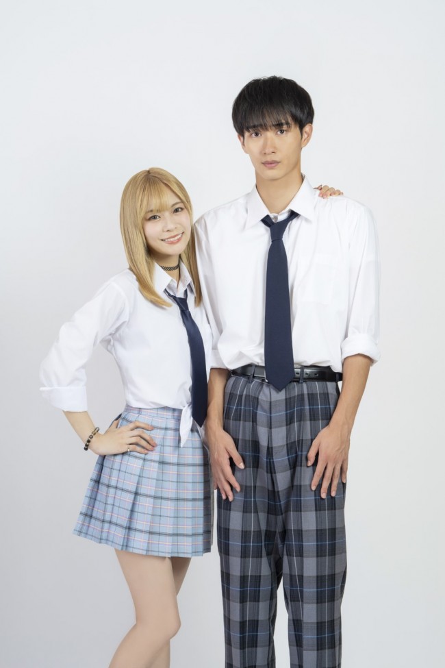 ドラマ『その着せ替え人形は恋をする』に出演する(左から)永瀬莉子、野村康太