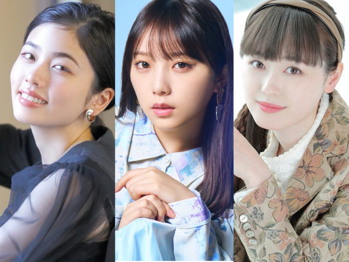 (左から)小芝風花、与田祐希、福原遥